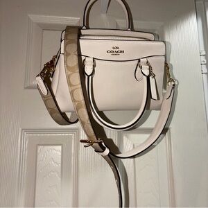 Coach Cream and Tan mini Darcie